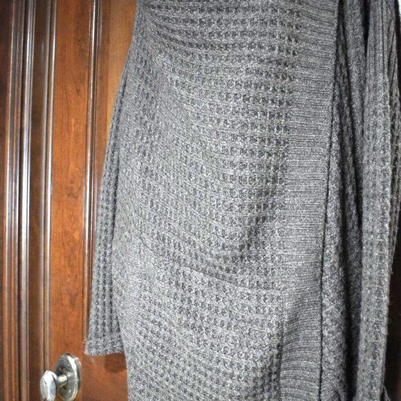 Inhabit Wool Yak Blend Waffle Knit Wrap Cardigan Sweater Jacket Size Small - Picture 6 of 14